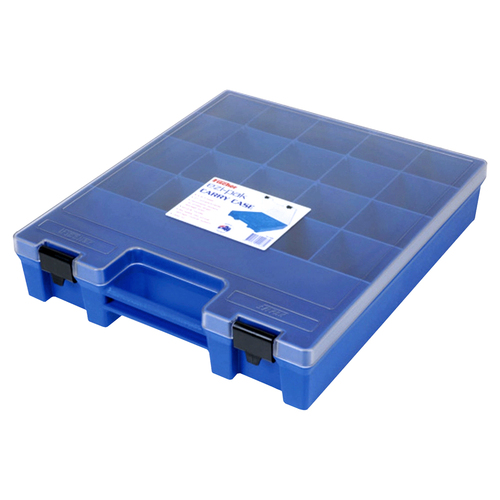 Fischer Ezi Pak Small Plastic Storage Carry Case - Clear Lid