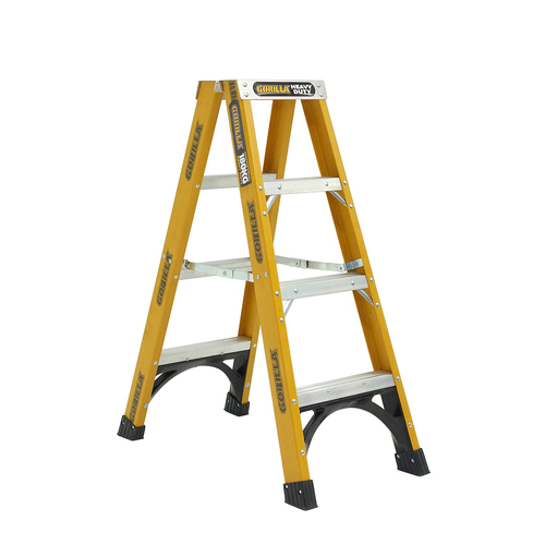 Double sided 180kg Heavy Duty  Industrial Fibreglass A-frame ladder 1.2m (4ft)