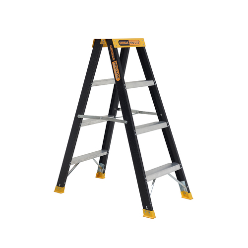 Double sided 150kg  Rated Pro-Lite Fibreglass  Industrial A-frame ladder 4 Step (1.15m)