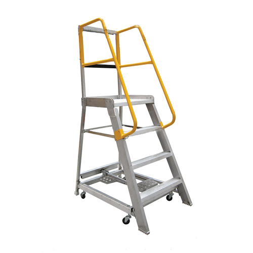 Order picking Ladder 200kg Rated 1.2m (4ft) Industrial Aluminium