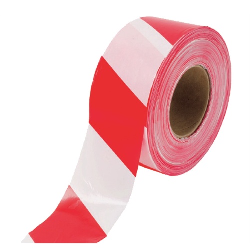 Reflective Workplace Safety Tape - Red & White