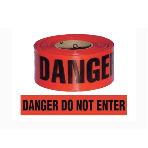 Reflective Workplace Safety Tape - Red - Danger Do Not Enter