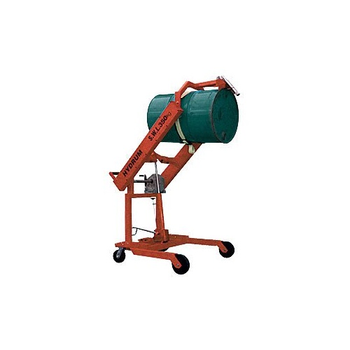350kg Rated Drum Lifter Tipper Heavy Duty Lift Tip Machine - Rim Grip Model - 2000mm Lift