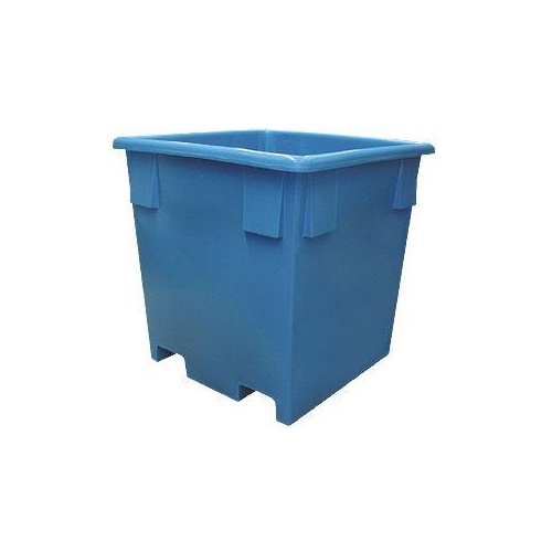 1000L Plastic Stacking Pallet Bin Container - 1100 x 1100 x 1150mm - Blue