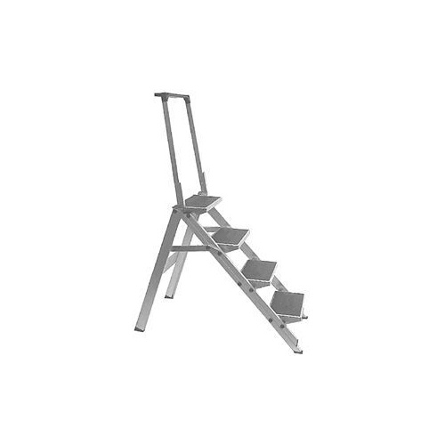 Little Jumbo Aluminium Single Sided Step Ladder - 0.9m - 4 Step - With Handrail