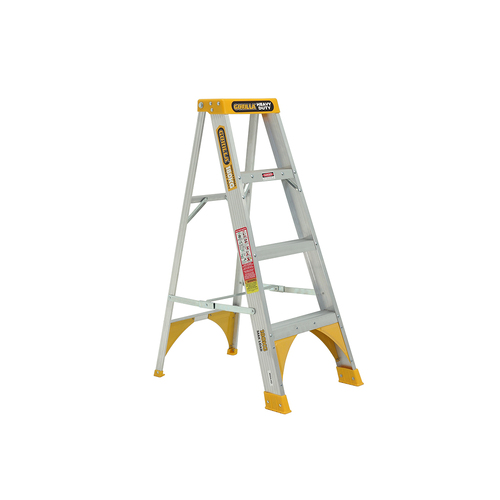 Single sided 180kg Rated Heavy Duty A-frame ladder 1.2m (4ft) Aluminium