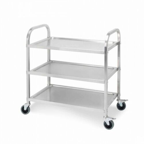 Stainless Steel Trolley Clinicart - 3 Deck - 950 X 500mm