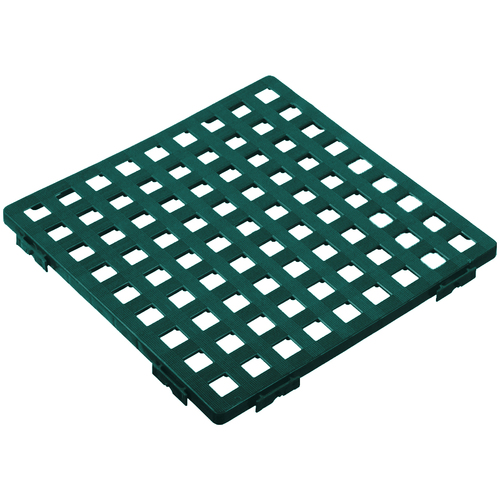 Safety Anti Slip Wet Area Floor Mat - Grid - 508 x 508mm - Green