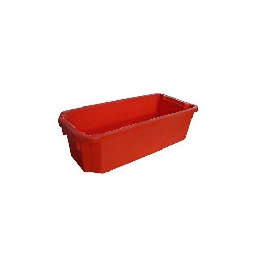 20L Plastic Industrial Stack & Nest Container - 584 x 267 x 178mm - Red