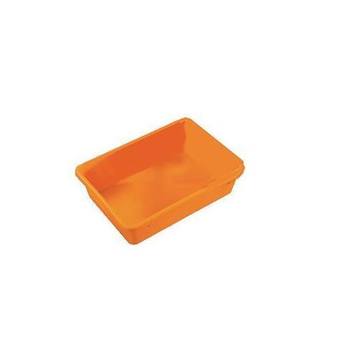 22.7L Plastic Industrial Nesting Container - 527 x 375 x 140mm - Orange