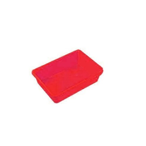 22.7L Plastic Industrial Nesting Container - 527 x 375 x 140mm - Red