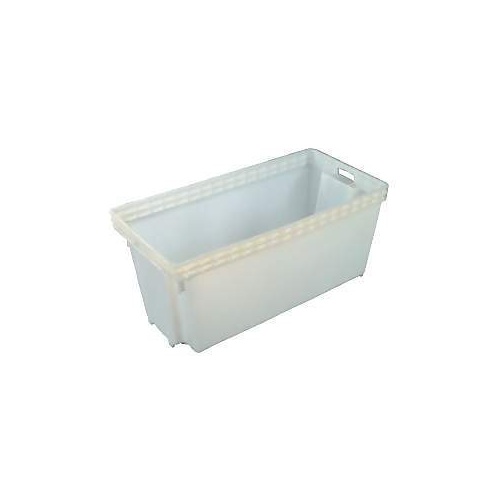 118L Plastic Stack & Nest Container - 950 x 460 x 435mm - White