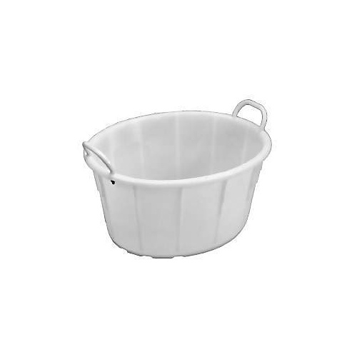 54L Plastic Oval Nesting Bin - 700 x 600 x 340mm - White