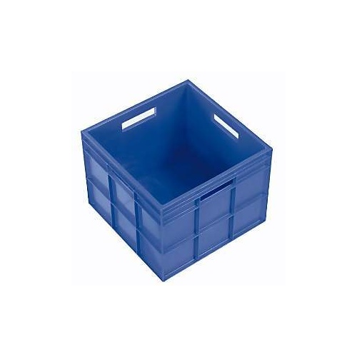 29L Plastic Cube Stacking Bin - 358 x 358 x 292mm - Blue