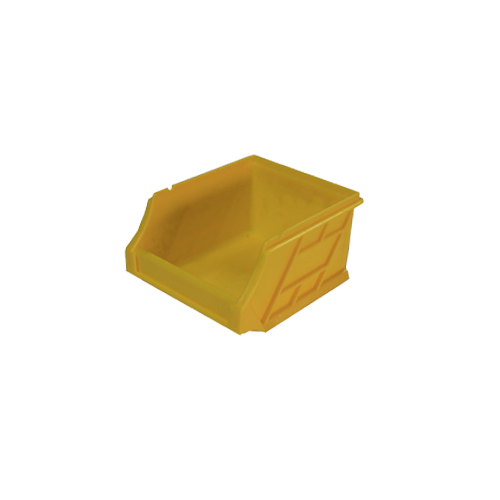 0.5L Storage Plastic Nally Micro Bin - 100 x 120 x 60mm - Yellow