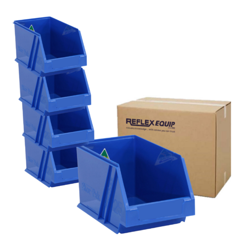 40 Packs - 2.5L Nally Plastic Micro Bin - 135 x 225 x 125mm - Blue