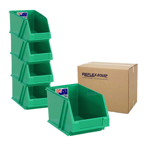 40 Packs - 2.5L Nally Plastic Micro Bin - 135 x 225 x 125mm - Green