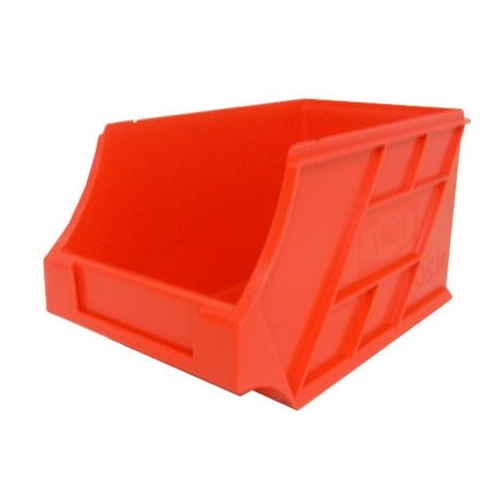 2.5L Storage Plastic Nally Micro Bin - 135 x 225 x 125mm - Red