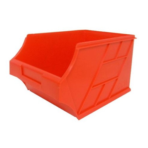 6L Storage Plastic Nally Micro Bin - 205 x 280 x 165mm - Red