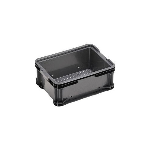 12.5L Plastic Stacking Container - 385 x 290 x 165mm - Mesh Base