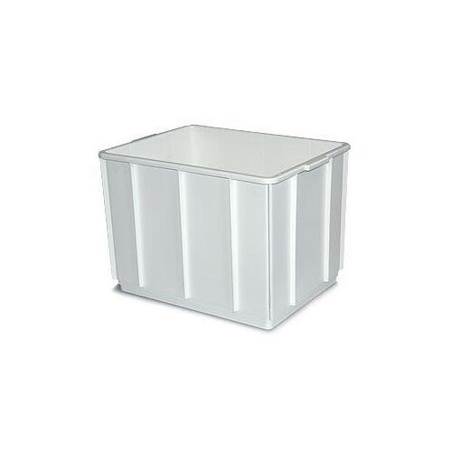 32L Plastic Stacking Bin Container Multi Stacker - 432 x 324 x 305mm - White