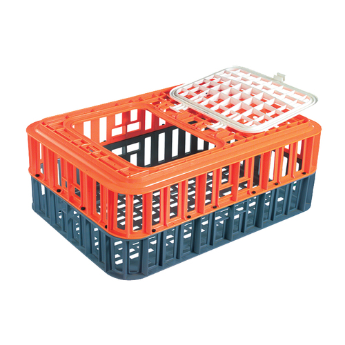 80L Plastic Stacking Crate For Chicken - 735 x 535 x 305mm