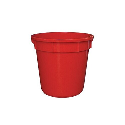 67L Nally Plastic Round Bin - 540 x 508mm - Red