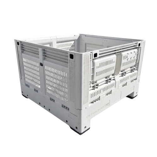 Nally Folding MegaBin 780 Vented Without Drop Door - Beige