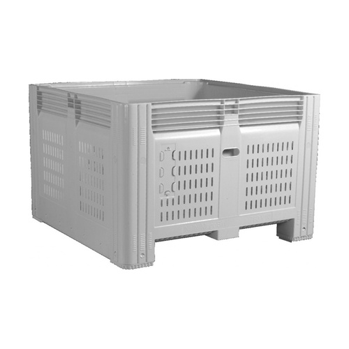 755L Nally Plastic Megabin Container - 1165 x 1165 x 780mm - Vented