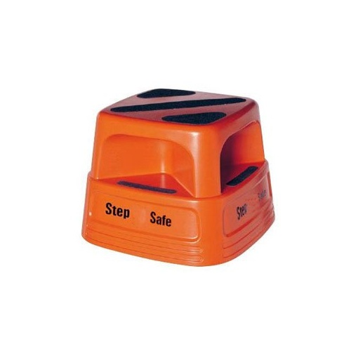 200kg Rated Safety Step Stool Platform Anti-slip Step Safe- Orange