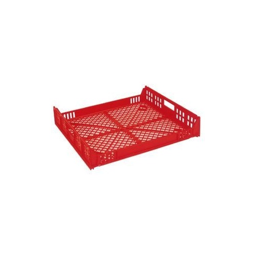 34L Plastic Crate Stacking Pastry - 660 x 580 x 124mm - Red