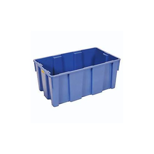 70L Plastic Stack & Nest Bin Container General Purpose - 698 x 406 x 305mm - Blue