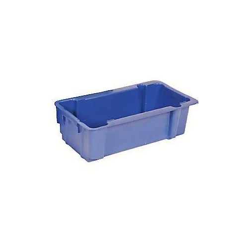 20L Plastic Stack & Nest Bin Container General Purpose - 570 x 305 x 175mm - Blue