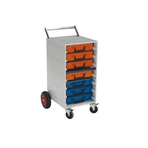 Storage Case - Rola Case Cabinet Kit - includes 7 x RC001 Cases - Pneumatic Wheels