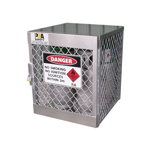 Locker LPG Cylinder Storage - 4 x 15kg Rated Cylinder - 760 x 815 x 960 mm