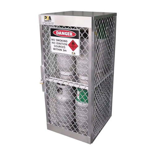 Locker LPG Cylinder Storage - 8 x 15kg Rated Cylinder - 760 x 815 x 1800 mm