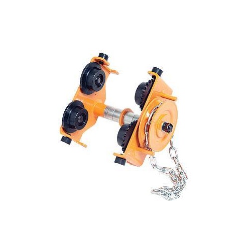 500kg Rated Industrial Girder Trolley - Push Type - Beam Width 50/152 mm