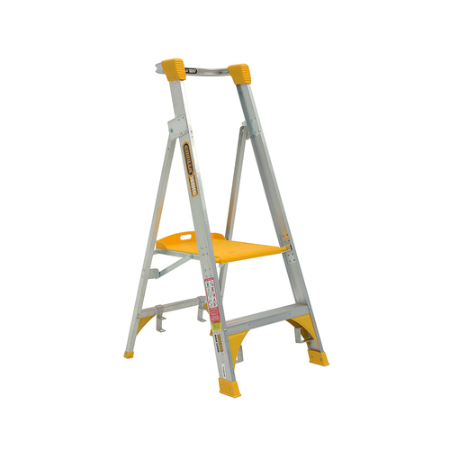 Platform Ladder 180kg Rated Heavy Duty Industrial Aluminium 0.6m (2ft)