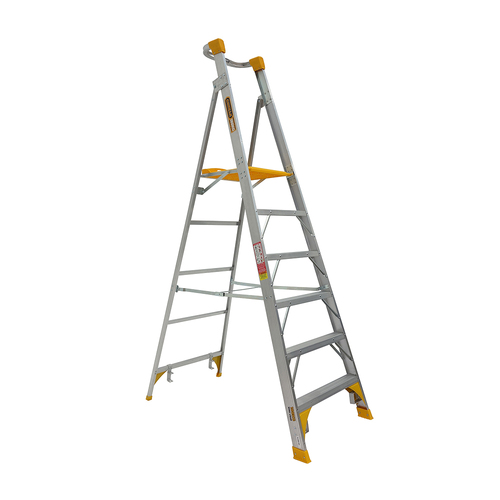 Platform Ladder 180kg Rated Heavy Duty Industrial Aluminium 1.8m (6ft)