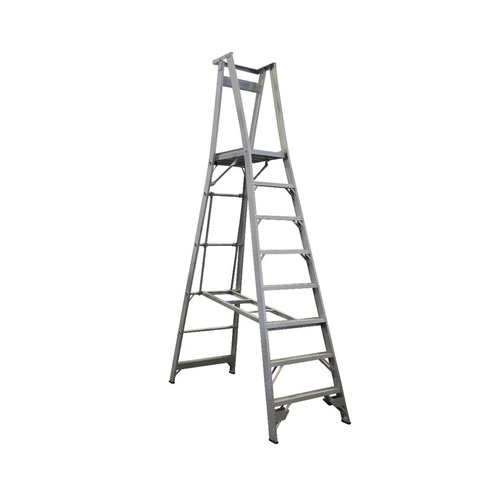 Indalex 8 Steps 150kg Rated Aluminium Platform Ladder - 2.4m