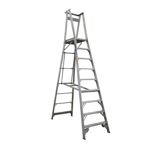 Indalex 9 Steps 150kg Rated Aluminium Platform Ladder - 2.7m