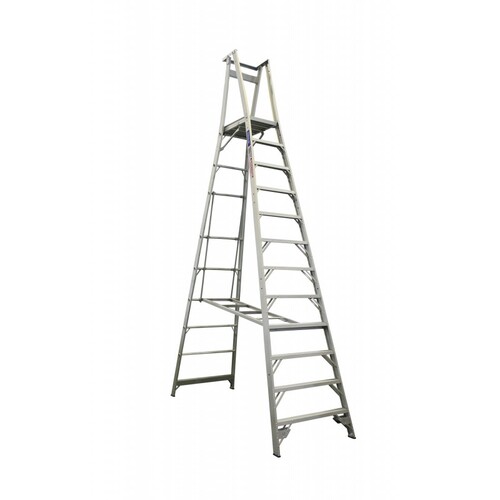 Indalex 12 Steps 150kg Rated Aluminium Platform Ladder