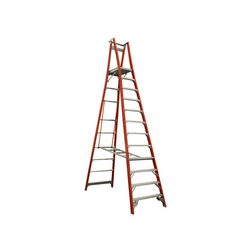Indalex 12 Steps Pro Fibreglass Platform Ladder - 150kg Rated - 3.6m