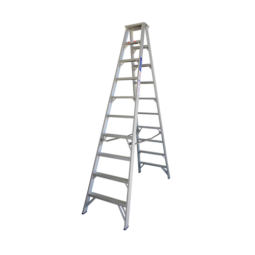 Indalex 16 Steps Pro Aluminium Double Sided Step Ladder - 4.8m - 150kg Rated