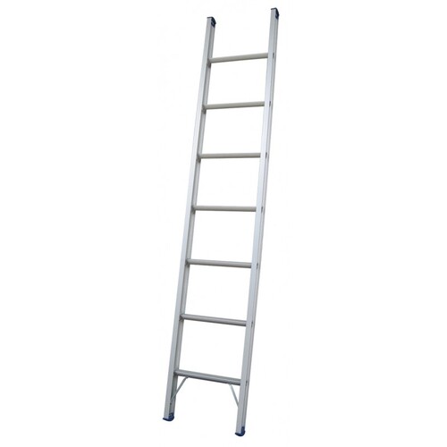 Indalex 8 - 20 Steps 180kg Rated Durable Heavy Duty Industrial Aluminium Single Ladder