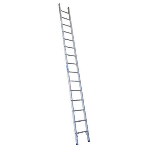 Indalex 16 Steps 180kg Rated Durable Heavy Duty Industrial Aluminium Single Ladder