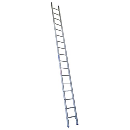 Indalex 20 Steps 180kg Rated Durable Heavy Duty Industrial Aluminium Single Ladder
