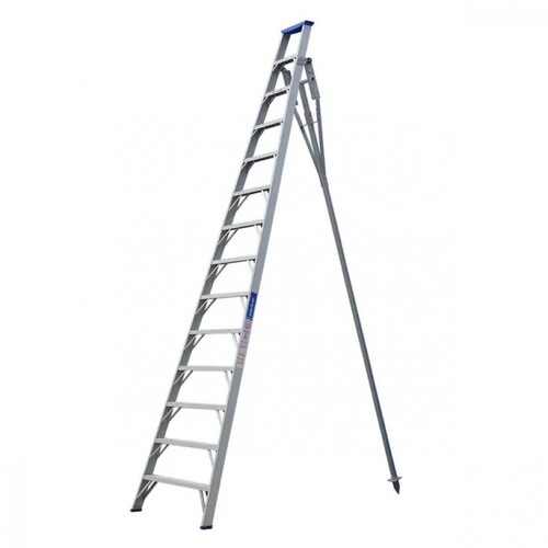 Indalex 8 Steps 150kg Rated Durable Heavy Duty Industrial Aluminium Orchard Ladder