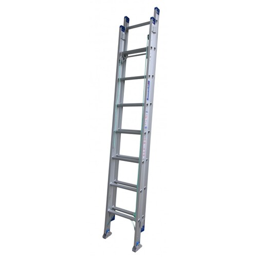 Indalex 18 Steps 180kg Rated Durable Heavy Duty Industrial Aluminium Extension Ladder With Swivel Feet