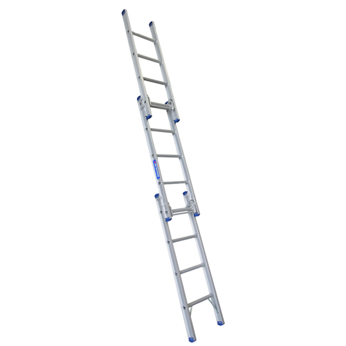 Indalex 12 Steps 150kg Rated Durable Heavy Duty Industrial Aluminium Triple Extension Ladder
